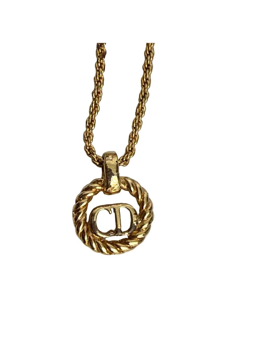$410 Dior Vintage 'CD' Pendant Necklace - Picture 4 of 4